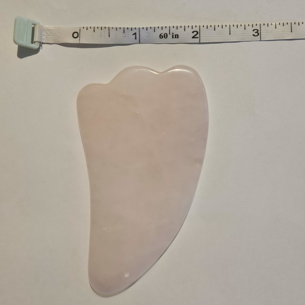 NWT Gua Sha Pink Quartz Facial Tool Massage - Picture 11 of 11